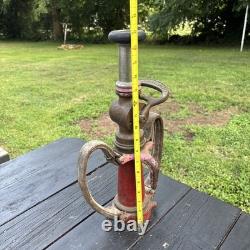 Vintage Elkhart Brass Co. Fire Nozzle Indiana Firefighter Fire Department 17