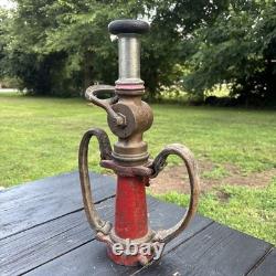 Vintage Elkhart Brass Co. Fire Nozzle Indiana Firefighter Fire Department 17