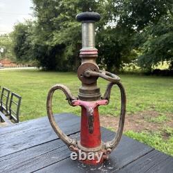 Vintage Elkhart Brass Co. Fire Nozzle Indiana Firefighter Fire Department 17