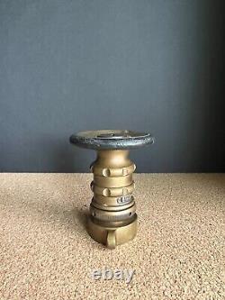 Vintage Elkhart Brass Fire Hose Nozzle