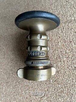 Vintage Elkhart Brass Fire Hose Nozzle