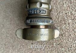 Vintage Elkhart Brass Fire Hose Nozzle