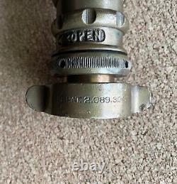 Vintage Elkhart Brass Fire Hose Nozzle