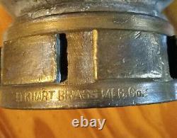 Vintage Elkhart Brass Fire Hose/hydrant Wye 2 1/2 Female To 2gated 1 1/2 Males