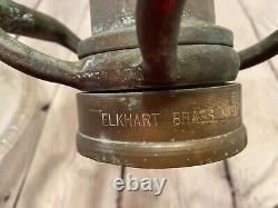 Vintage Elkhart Brass Fire Nozzle 30 Mfg Co 211 11-63