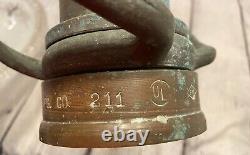 Vintage Elkhart Brass Fire Nozzle 30 Mfg Co 211 11-63