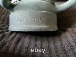 Vintage Elkhart Brass Fire Nozzle On/Off Double Handle 5/71 General Motors GM