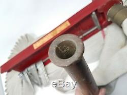 Vintage Elkhart Brass Fire Nozzle and Fyr-Fyter Semi Automatic Hose Rack No. 411