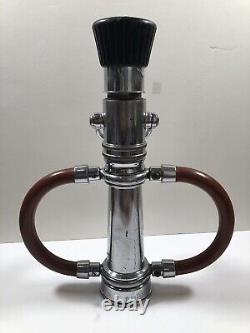 Vintage Elkhart Brass MFG CO Chrome Fire Hose Nozzle