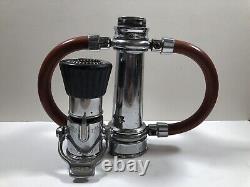 Vintage Elkhart Brass MFG CO Chrome Fire Hose Nozzle