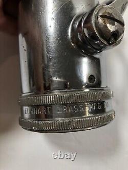 Vintage Elkhart Brass MFG CO Chrome Fire Hose Nozzle