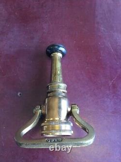 Vintage Elkhart Brass MFG Co fire hose nossle