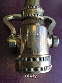 Vintage Elkhart Brass MFG Co fire hose nossle