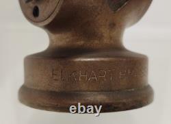Vintage Elkhart Brass Mfg. Co. Chief Firefighter Fire Hose Nozzle 8 1/2 in