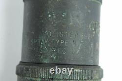 Vintage Elkhart Brass Mfg Co Portable Spray Fire Nozzle 205-B 392M