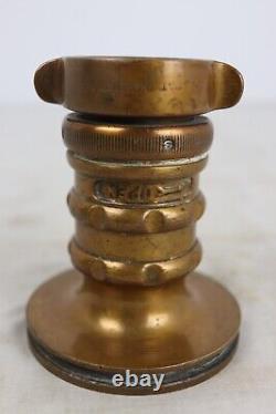 Vintage Elkhart Brass Mfg. P1 Heavy Duty Twist Type Fire Department Hose Nozzle