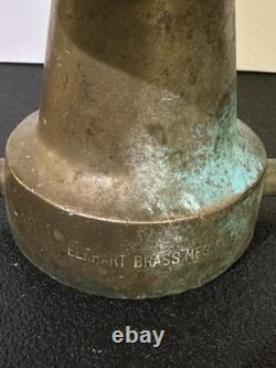 Vintage Elkhart Chief Fire Hose Nozzle Fire Memorabilia 13.5 In