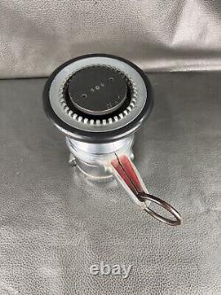Vintage Elkhart Chrome 2 1/2 In. Adjustable Fog Fire Nozzle, 500 GPM, 7 In. H