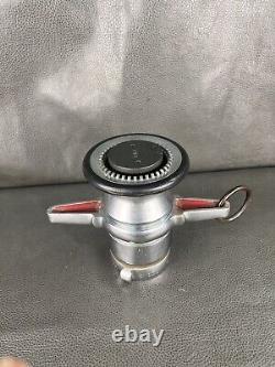 Vintage Elkhart Chrome 2 1/2 In. Adjustable Fog Fire Nozzle, 500 GPM, 7 In. H