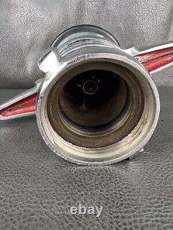 Vintage Elkhart Chrome 2 1/2 In. Adjustable Fog Fire Nozzle, 500 GPM, 7 In. H