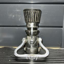 Vintage Elkhart Fire Hose Fog Nozzle 1.5 Sfl200sos Patent No. 2928611