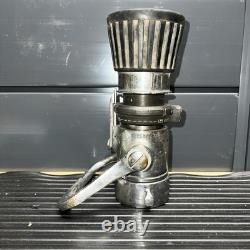 Vintage Elkhart Fire Hose Fog Nozzle 1.5 Sfl200sos Patent No. 2928611