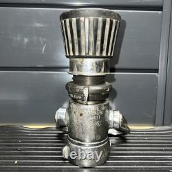 Vintage Elkhart Fire Hose Fog Nozzle 1.5 Sfl200sos Patent No. 2928611