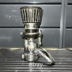 Vintage Elkhart Fire Hose Fog Nozzle 1.5 Sfl200sos Patent No. 2928611