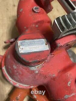 Vintage Elkhart Hydrant Fire Truck Monitor Cannon with Nozzle Firefighting