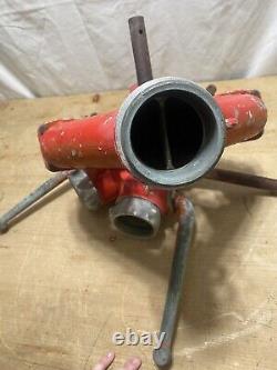 Vintage Elkhart Hydrant Fire Truck Monitor Cannon with Nozzle Firefighting