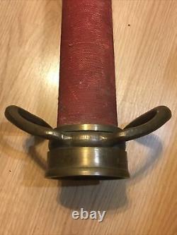 Vintage Elkhart Mfg Co. 211 Brass Fire Department Hose Nozzle 30 3-65 Nice