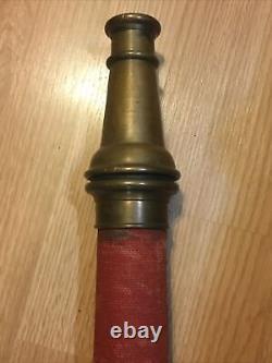 Vintage Elkhart Mfg Co. 211 Brass Fire Department Hose Nozzle 30 3-65 Nice