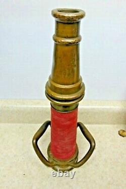 Vintage Elkhart Wrapped Brass Fire Nozzle