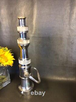Vintage Elkhart chrome 21/2 inch Lever shut off with 3 stacked Tip Fire nozzles