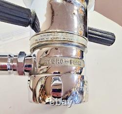 Vintage Elkharts Brass MFG Fog Nozzle Hydro Foam HF-350 2.5 Fire House Salvage