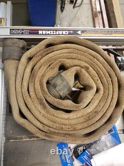 Vintage Eureka Akron Brass Rocker Lug Fire Hose