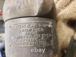 Vintage Eureka Akron Brass Rocker Lug Fire Hose