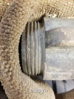 Vintage Eureka Akron Brass Rocker Lug Fire Hose