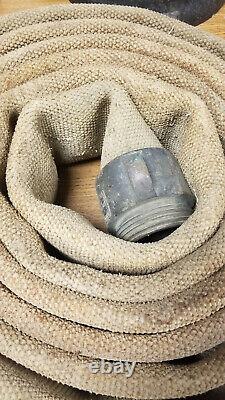 Vintage Eureka Akron Brass Rocker Lug Fire Hose