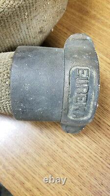 Vintage Eureka Akron Brass Rocker Lug Fire Hose