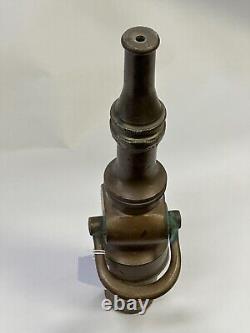 Vintage Eureka Fire Hose MFG Co. Brass Fire Hose Nozzle