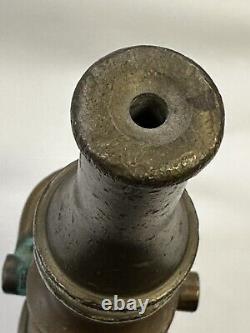 Vintage Eureka Fire Hose MFG Co. Brass Fire Hose Nozzle