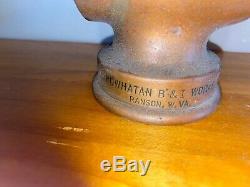 Vintage FD 2 Brass Large Fire Nozzle Powhatan B&I Works Ranson V. A