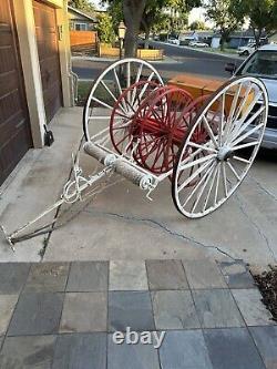 Vintage Fire Hose Cart 9' X 6' Local Pick Up Only
