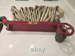 Vintage Fire Hose, Elkhart Brass Made In USA