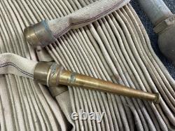 Vintage Fire Hose, Elkhart Brass & wall cabinet Vintage Fire Hose, Elkhart Brass & wall cabinet