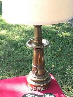Vintage Fire Hose Nozzle Electric Lamp