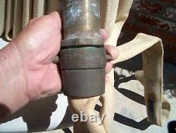 Vintage Fire Hose With Wall Mount Sierra Fire Equipment 75