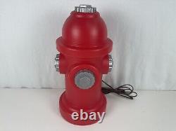 Vintage Fire Hydrant Blow Mold Light Nightlight Light Up Firefighter Decorations