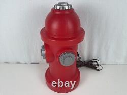 Vintage Fire Hydrant Blow Mold Light Nightlight Light Up Firefighter Decorations